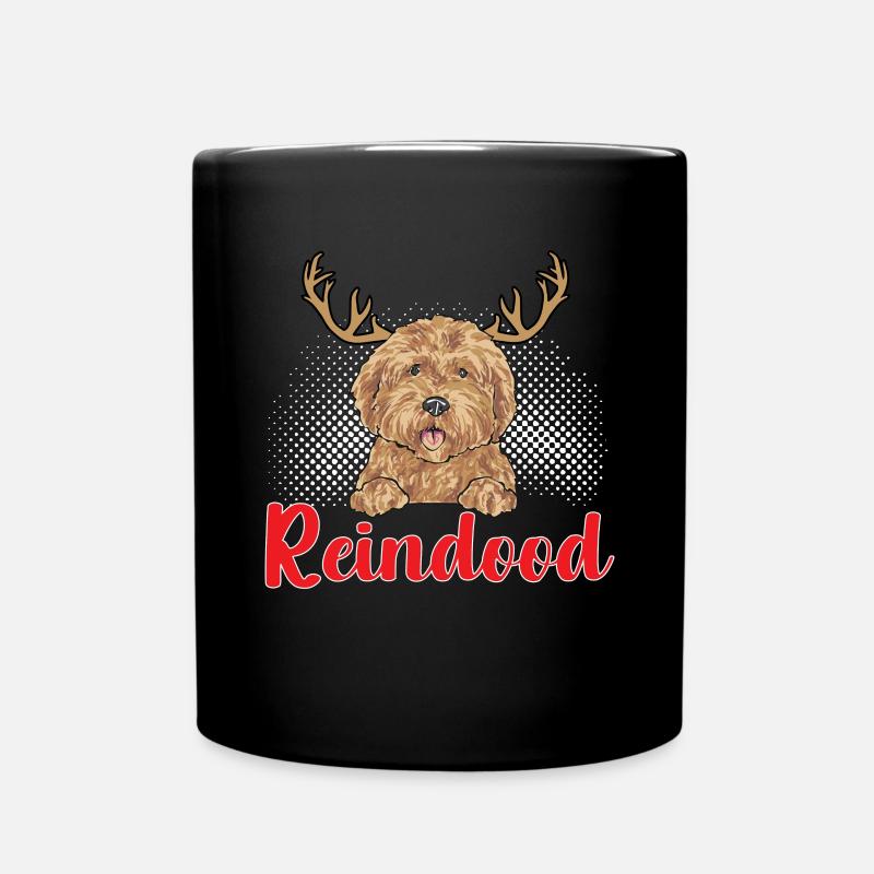 Weihnachten Goldendoodle Doodle Hund - Tasse einfarbig - Schwarz