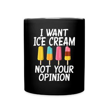 Cadeaux pour amateurs de crème glacée - Mug uni - noir - Devant