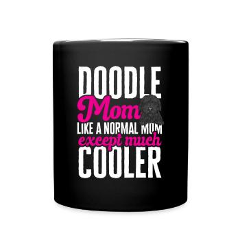 Chien Doodle Black Goldendoodle - Mug uni - noir - Devant