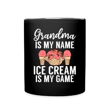 Cadeaux pour amateurs de crème glacée - Mug uni - noir - Devant
