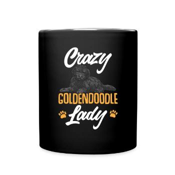 Chien Doodle Black Goldendoodle - Mug uni - noir - Devant