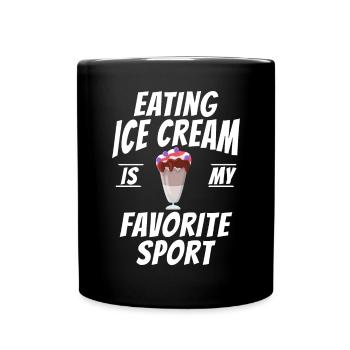 Cadeaux pour amateurs de crème glacée - Mug uni - noir - Devant
