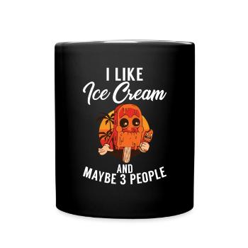 Cadeaux pour amateurs de crème glacée - Mug uni - noir - Devant