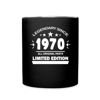 1970 - Born 1970 - Year of construction 1970 - Full Colour Mug - black - Front