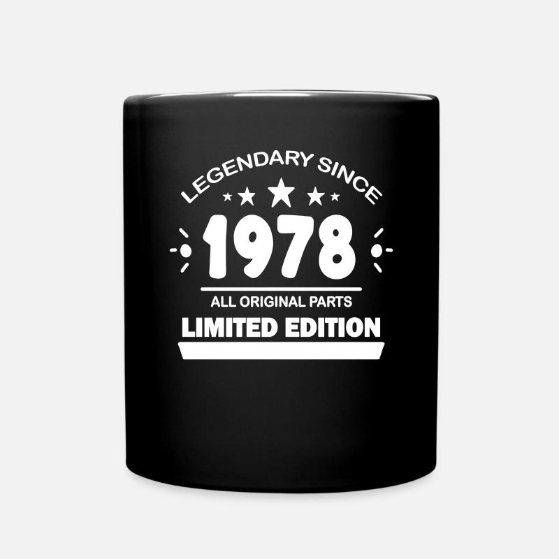 1978 - Born 1978 - Year of construction 1978 - Full Colour Mug - black