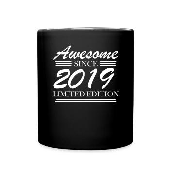 2019 - Jahrgang 2019 - Fantastisch seit 2019 - Tasse einfarbig - Schwarz - Vorne