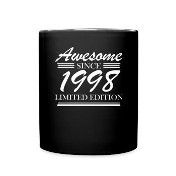 1998 - Jahrgang 1998 - Fantastisch seit 1998 - Tasse einfarbig - Schwarz - Vorne