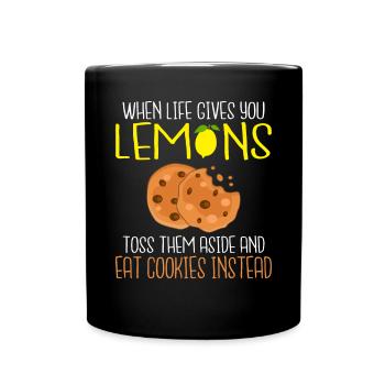 Keksliebhaber Geschenke - Tasse einfarbig - Schwarz - Vorne
