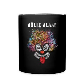 Kölle Alaaf Kostümersatz Clown Karneval Kölsch - Tasse einfarbig - Schwarz - Vorne