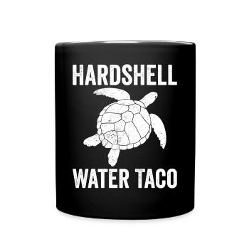 Drôle de taco aquatique à carapace dure de tortue - Mug uni - noir - Devant