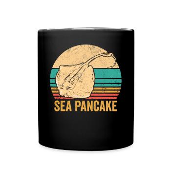 Drôle de raie pastenague manta Pan Kuch - Mug uni - noir - Devant