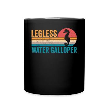 Drôle d’hippocampe galopeur d’eau sans jambes Ret - Mug uni - noir - Devant