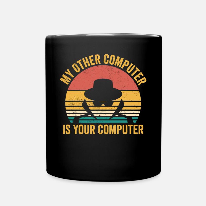 Drôle de cybersécurité Sécurité informatique - Mug uni - noir