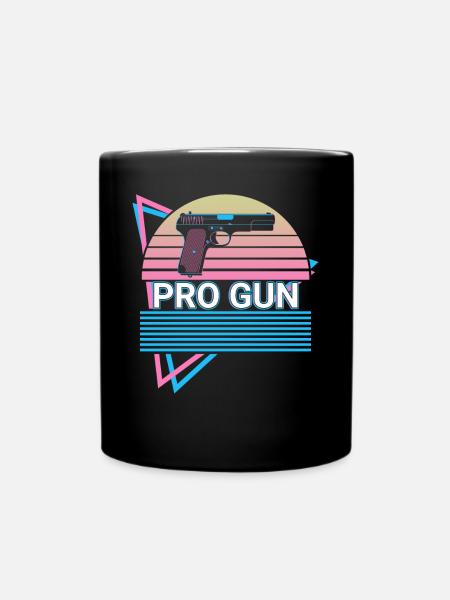 Pro Gun Retro - Tasse einfarbig - Schwarz