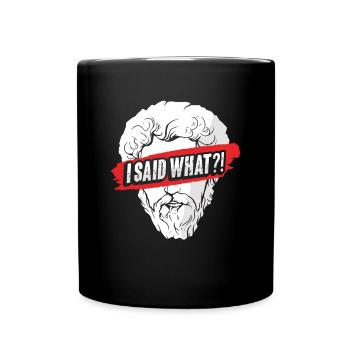 Markus Aurelius Philosophy - Full Colour Mug - black - Front