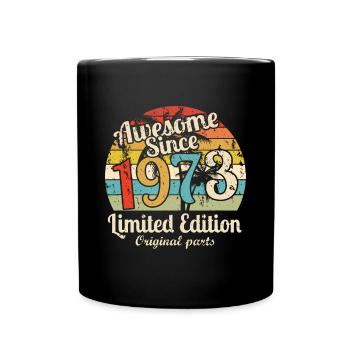 Awesome Since 1973 49 Year Old Bday Men Women 49th - Full Colour Mug - black - Front