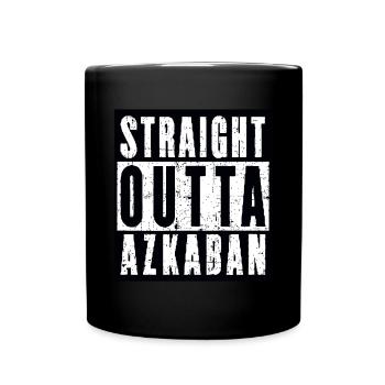 Straight Outta Azkaban - Full Colour Mug - black - Front