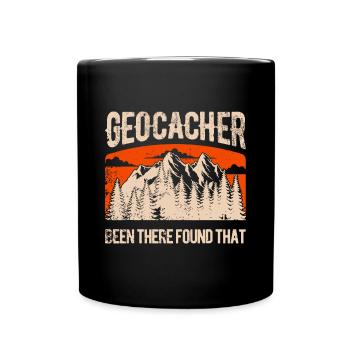 Geocaching Shirts Herren Frauen Jugend Geocacher Geschenke - Tasse einfarbig - Schwarz - Vorne