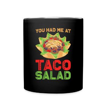 Salade de tacos - Mug uni - noir - Devant