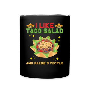 Salade de tacos - Mug uni - noir - Devant