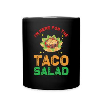 Salade de tacos - Mug uni - noir - Devant