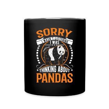 Panda Lover Panda Ours Cadeau - Mug uni - noir - Devant