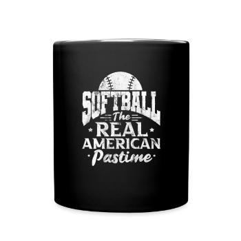 Softball - Mug uni - noir - Devant