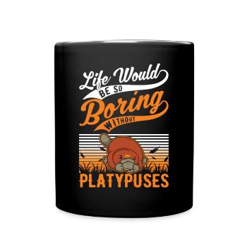 Platypus Gift Platypus - Full Colour Mug - black - Front