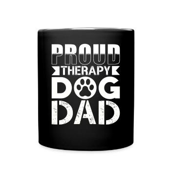 Therapiehunde Papa - Tasse einfarbig - Schwarz - Vorne