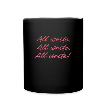 Author Authors Writer Book Gift - Full Colour Mug - black - Front
