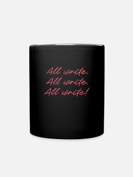 Autor - Tasse einfarbig - Schwarz
