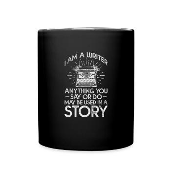 Author Authors Writer Book Gift - Full Colour Mug - black - Front