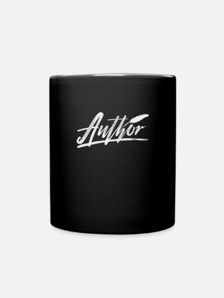 Autor Autoren Schriftsteller Buch Geschenk - Tasse einfarbig - Schwarz
