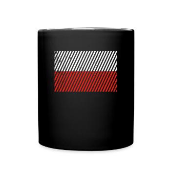 Poland flag - Full Colour Mug - black - Front