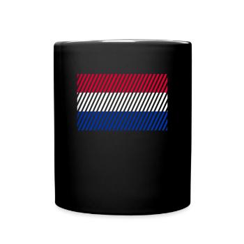 Drapeau des Pays-Bas - Mug uni - noir - Devant