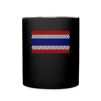 Drapeau de la Thaïlande - Mug uni - noir - Devant