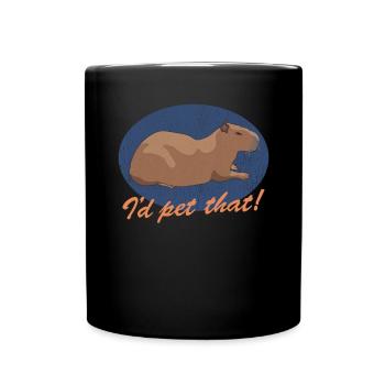 Capybara Capybaras Gift - Full Colour Mug - black - Front