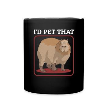 Capybara capybaras Capybaras gift - Full Colour Mug - black - Front