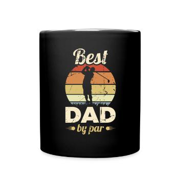 Golf Vater - Tasse einfarbig - Schwarz - Vorne