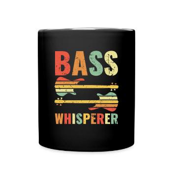 For best Bass Player BASSIST QUOTE Bass Whisperer - Tasse einfarbig - Schwarz - Vorne