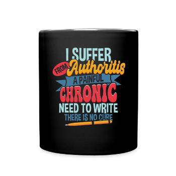 Ecrire Humour Écrivain Auteur Drôle - Mug uni - noir - Devant