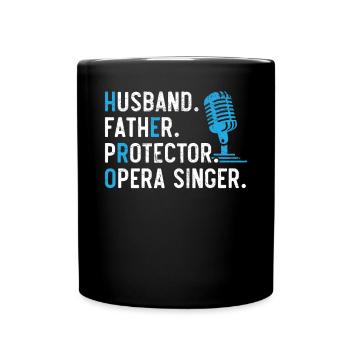 Mari Père Protecteur Chanteur d’opéra Chant - Mug uni - noir - Devant
