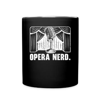 Opéra Nerd Musique Voix Théâtre Chanteur d’opéra - Mug uni - noir - Devant