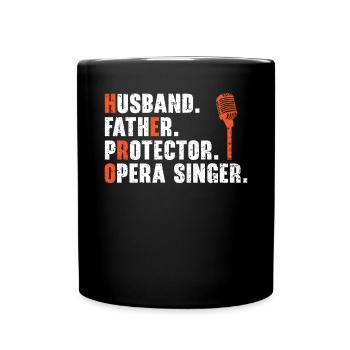 Mari Père Protecteur Chanteur d’opéra Chant - Mug uni - noir - Devant