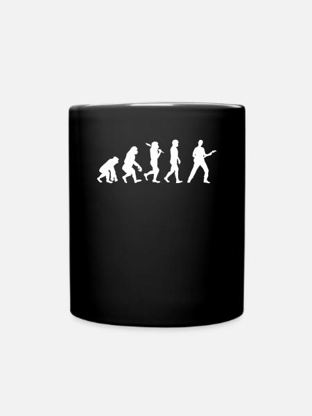 Evolution Gitarre Bassist - Tasse einfarbig - Schwarz