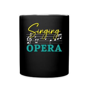Chant Opéra Musique Voix Théâtre Chanteur d’opéra - Mug uni - noir - Devant