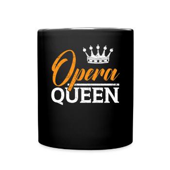 Reine d’Opéra Musique Voix Théâtre Chanteur d’opéra - Mug uni - noir - Devant