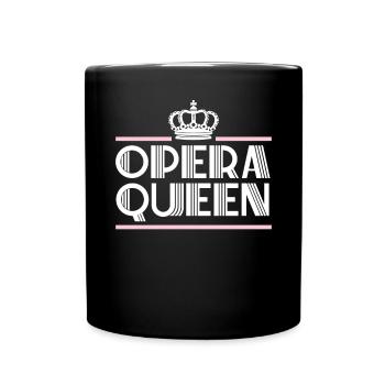 Reine d’Opéra Musique Voix Théâtre Chanteur d’opéra - Mug uni - noir - Devant