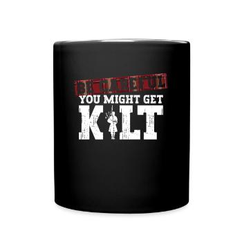 Soyez prudent - vous pourriez avoir kilt - cornemuse - Mug uni - noir - Devant