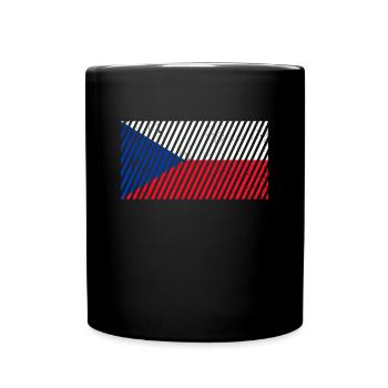 Drapeau de la République tchèque - Mug uni - noir - Devant
